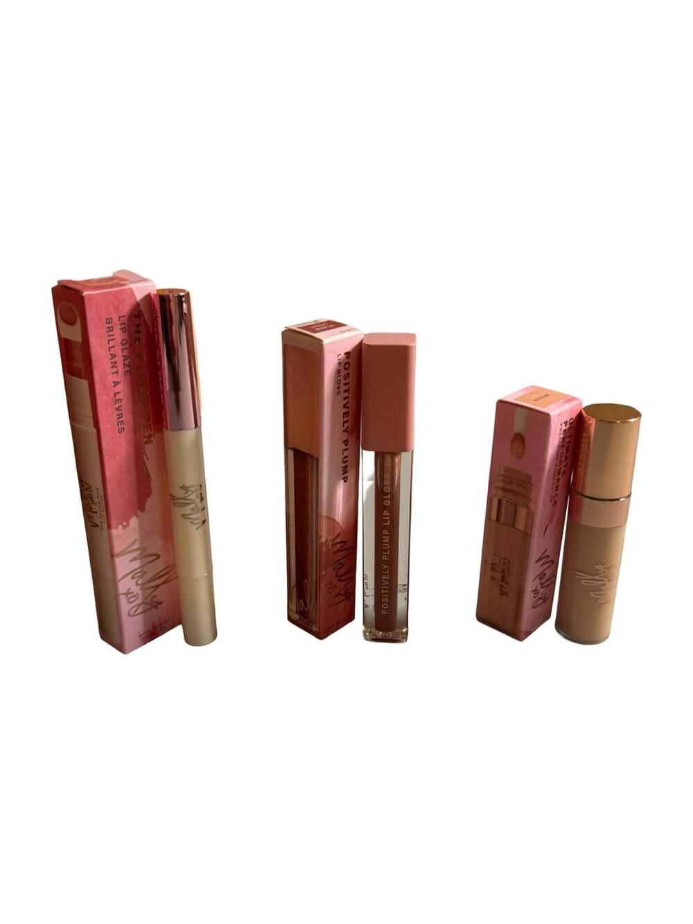 Mally Beauty 3-Piece Lip and Face Makeup Bundle: Lip Glaze, Lip Gloss, Concealer